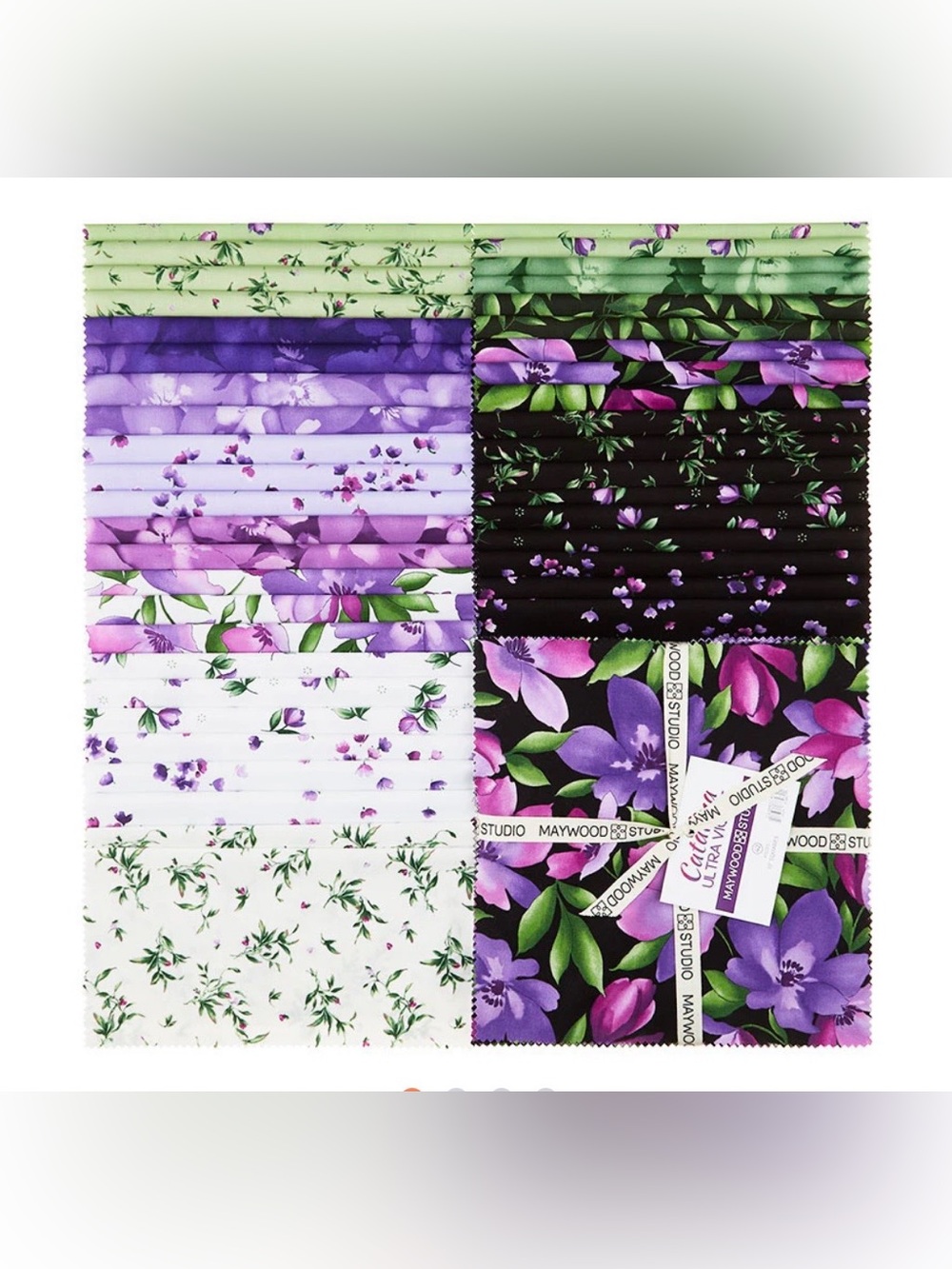 Catalina Ultra Violet cotton layer cake by Maywood Studios